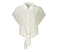 GUESS JEANS Kontrast Kurzarmhemd mit Logo - Größe: XL