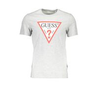 GUESS JEANS Kurzarmshirt Rundhals Grigio - Größe: 2XL