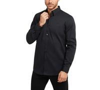 Guess Hemd Herren Luxus Slim Fit Bio-Baumwolle Italienkragen Größe S