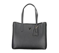 GUESS JEANS Nero Black Leder Handtasche - Größe: UNI