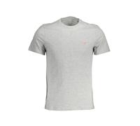 GUESS JEANS Schlankes Kurzarmshirt Rundhals Grigio - Größe: XL