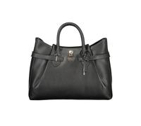 Guess Jeans Schwarze Polyurethan Damen-Handtasche Einheitsgröße