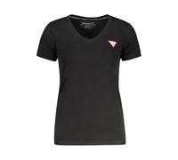 Guess Jeans Schwarzes Baumwoll-T-Shirt für Damen XL