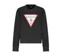 GUESS JEANS Schwarzes Damen Sweatshirt mit Reißverschluss - Größe: 2XL
