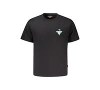 Guess Jeans Schwarzes Herren-T-Shirt aus Bio-Baumwolle M