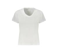 GUESS JEANS Stickerei V-Neck Kurzarm Shirt - Größe: XS