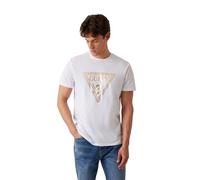GUESS JEANS T-SHIRT MANICHE CORTE UOMO BIANCO