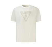 Guess Jeans Weißes Baumwoll Herren T-Shirt S