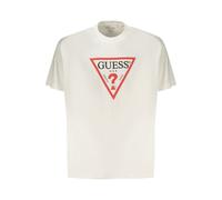 Guess Jeans Weißes Baumwoll Herren T-Shirt XL
