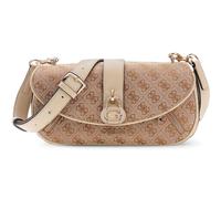 GUESS Jessa Flap Crossbody Bag Latte Logo