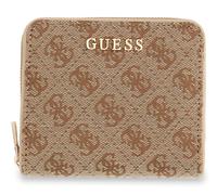 GUESS Jessa SLG Zip Around Wallet S Latte Logo