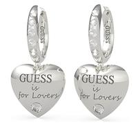 Guess Jewellery Herz-Ohrringe "Guess is for Lovers" mit Swarovski, Einheitsgröße, Nicht-Edelmetalle, Kein Edelstein