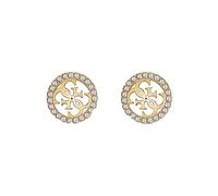 Guess Damen-Ohrstecker JUBE02161JWYGT-U Studs Party – Edelstahl, Zirkonia, klein – Gold One Size