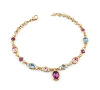 Guess JUBN05310JWYGMCT/U Damen-Kette Multi Crystals Goldfarben