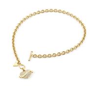 Guess JUBN05475JWYGT/U Damen-Kette Kristall-Herz Goldfarben