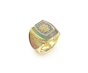 Guess - JUMR05034JWYGMC62 - Ring - Herren - Lion King - Weite 62