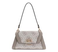 GUESS Karnilla Flap Shoulder Bag Dark Taupe Logo