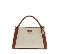 Guess Karnilla Girlfriend Satchel, Handtasche, Beige-Braun