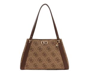 GUESS Karnilla Logo Girlfriend Carryall Latte Logo / Brown