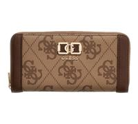 Guess Karnilla Logo Slg Lrg Zip Arnd latte logo/brown