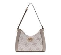 GUESS Karnilla Logo Shoulder Bag Dark Taupe Logo