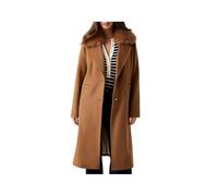 GUESS Karole Fur Collar Co Mantel, braun, M
