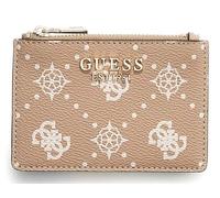 GUESS Kartenetui Carrie Logo SLG Credit Card Case Biscotti Logo beige