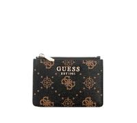 GUESS Carrie Logo SLG Credit Card Case Espresso Logo