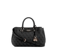 Guess Handtasche Katya 4G-Logo Lederimitat Anthrazit Damen