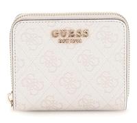 GUESS Katya SLG Small Zip Around Wallet White Logo