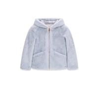 Guess Kids - FAUX FUR HOODED LS JACKET W/ZI FROZEN LIGHT BLUE - Gr. - 12