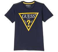 GUESS Kinder T-Shirt Core - Jungen - Kurzarm - Crew-Ausschnitt - 9 Monate - EU - Alpha - Deckblau