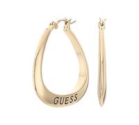 GUESS Kleine Creolen mit ovalem Logo, Einheitsgröße, Metall, No_Stone