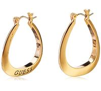 GUESS Kleine Creolen mit ovalem Logo, Einheitsgröße, Metall, No_Stone