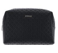 GUESS Kulturbeutel Large Top Zip Cosmetic Bag Black schwarz