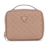 Guess Wilder Kulturbeutel taupe, Lederimitat, Damen