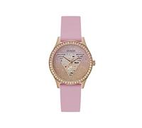 Guess Ladies 38mm Watch - White Strap White Dial Gold Tone Case