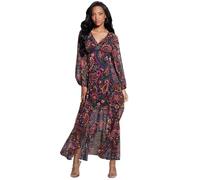 Guess Langärmeliges Bianca-Kleid für Damen, Stevie Paisleymuster, 36
