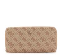 Guess Geldbörse Brenton Large Lederimitat 4G-Logo Beige Damen