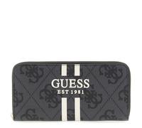 Guess Langbörse Damen Laurel II SLG Large Zip Around (SWOS) coal logo