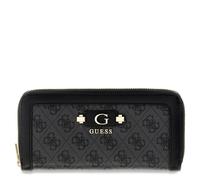 Guess Langbörse Damen Lindsey SLG Large Zip Around (SWSG) coal logo