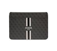 Guess Laptophülle GUCS14P4RPSK PU 4G bedruckte Streifen 13/14 Zoll Schwarz