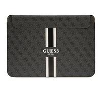 Guess Laptophülle GUCS14P4RPSK PU 4G bedruckte Streifen 13/14 Zoll Schwarz
