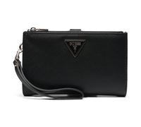 Guess Geldbörse Laurel II SLG - Organizer mit doppeltem Reißverschluss, Schwarz