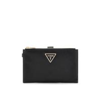Guess Geldbörse Laurel II SLG - Organizer mit doppeltem Reißverschluss, Schwarz