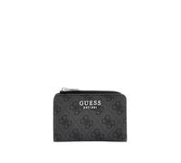Guess Geldbörse Laurel II – Kartenetui mit umlaufendem Reißverschluss, 4G-Logo, Coal-Logo, Damen