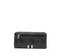 Guess Langbörse Damen Laurel II SLG Large Zip Around – coal logo