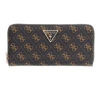GUESS Laurel II SLG Large Zip Around Wallet Brown Logo