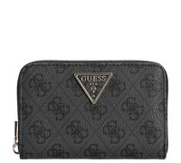 Guess Damen Geldbörse Laurel II SLG Medium Zip-Around Coal Logo Einheitsgröße