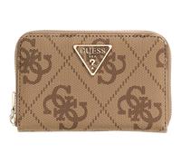 GUESS Geldbörse Laurel II SLG Medium Zip Around Wallet Latte Logo/Brown braun